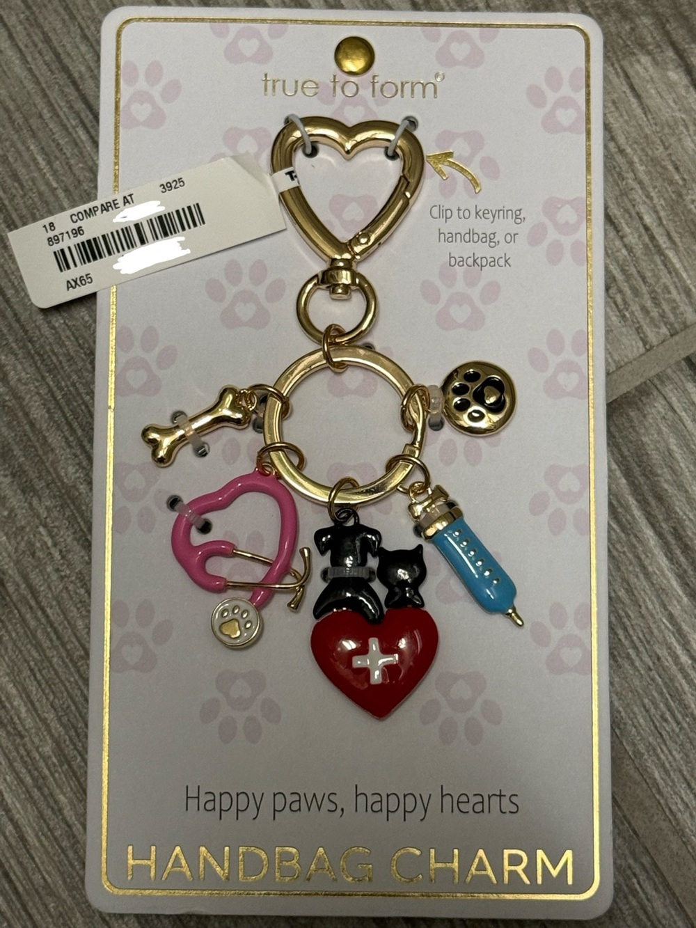Viral animal veterinarian bag charms